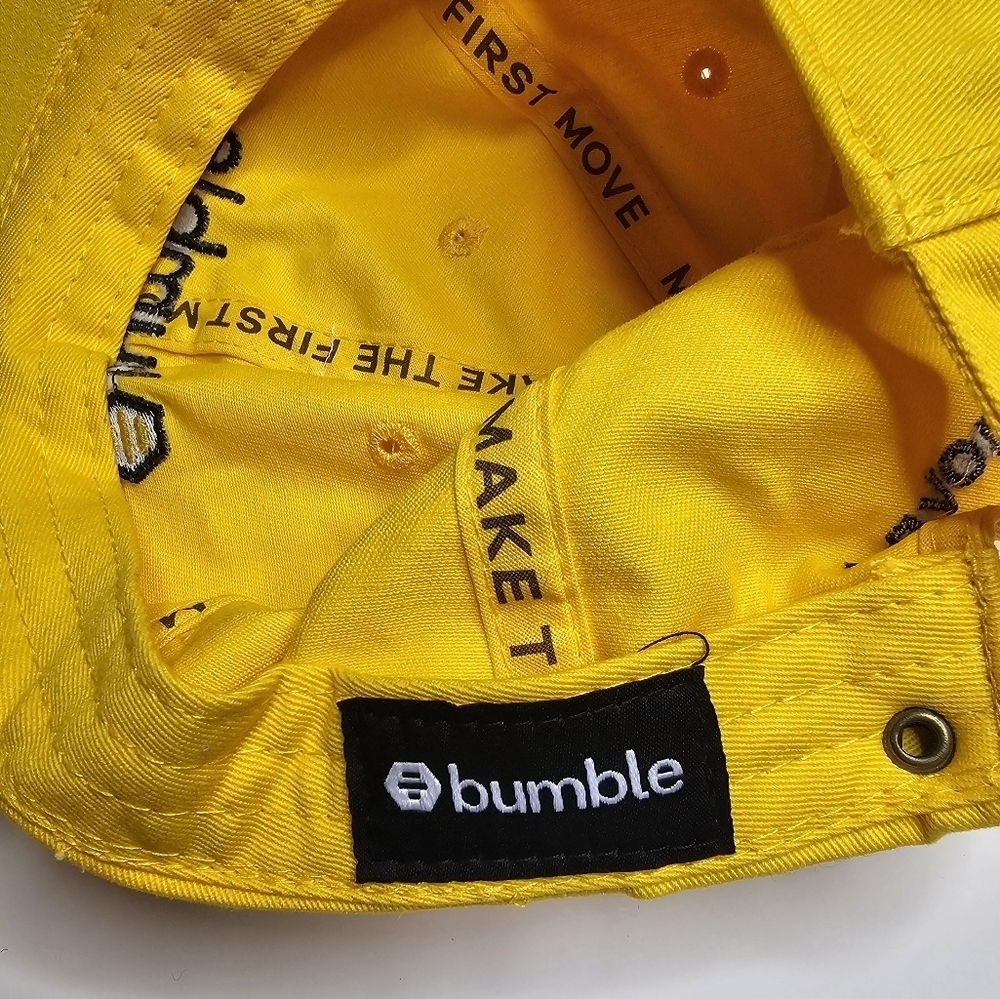 Bumble Yellow Baseball Cap Adjustable Make The Fi… - image 7